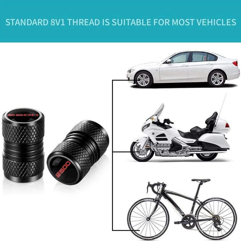 4 PIEZAS Tapas de vástago de válvula de neumático para Dodge Ram 2500 Cubiertas de vástago universales Automotriz Foto 4 de 4