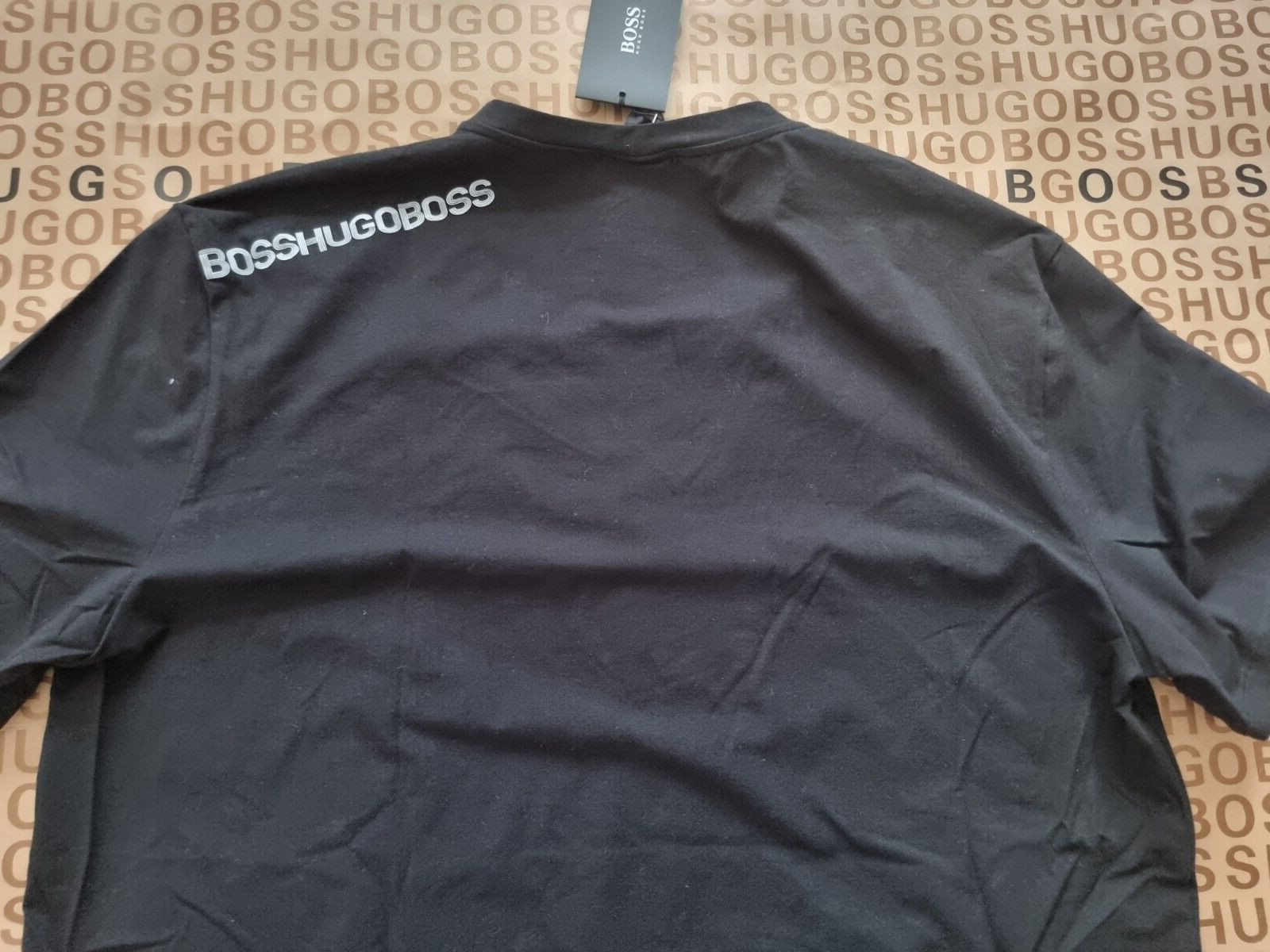 New Hugo Boss mens black v-neck gym sports summer beach holiday t-shirt top XXL