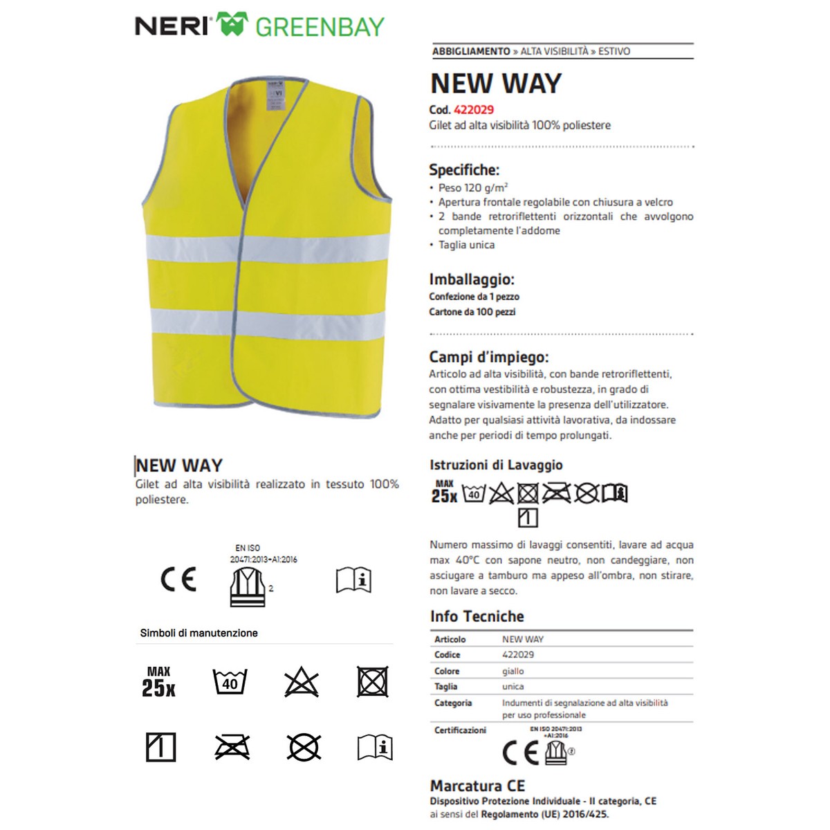 Gilet Alta Visibilita In Poliestere - All Gadget - Foto 3