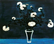 Sanyu Chang Yu : Chrysanthemums : Archival Canvas Art