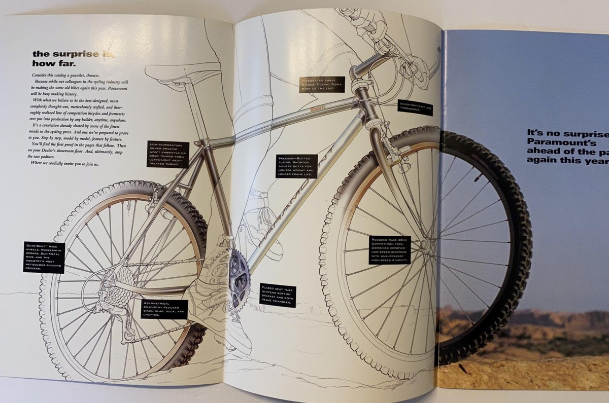 original 1993 Schwinn Bicycle Co. PARAMOUNT catalog SNEAK PREVIEW
