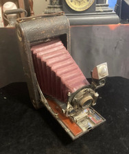 Vintage Kodak No. 3A Folding Pocket Camera   Model B-4 red bellows  1909 VG