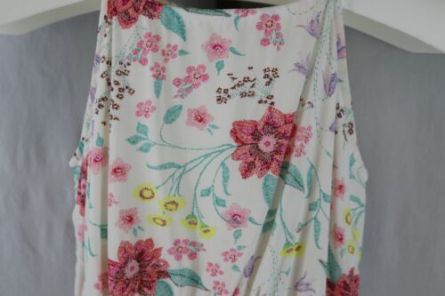 Old Navy Girls Ivory Floral Sleeveless Spring Summer Dress Size Large 10/12 - Picture 2 of 5