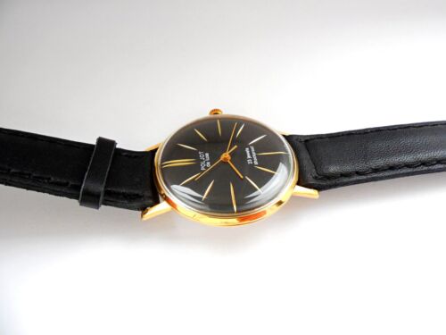 Wristwatch POLJOT DE Luxe 1 MChZ Mechanical Soviet Vintage USSR - Picture 2 of 10