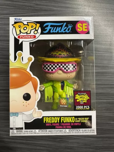 Funko POP! Freddy Funko As "Macho Man" Randy Savage (2022 Blacklight Battle)(200
