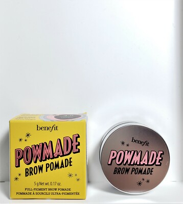Benefit POWmade Waterproof Brow Pomade  4.5 Neutral Deep Brown New In Box