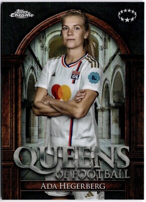 2023-24 Topps Chrome Women s Queens of Football #QF-3 Ada Hegerberg Lyon
