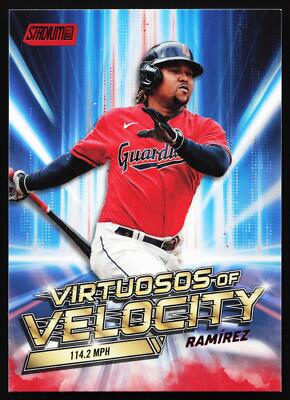 2023 Stadium Club José Ramírez #VV-17 Virtuosos of Velocity Red
