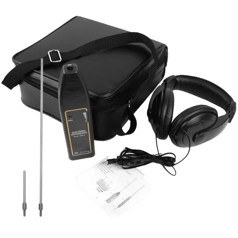 Leak Detector Water Pipe Electronic Stethoscope Earphone Abnormal Noise Tool KBE