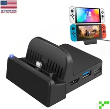 for Nintendo Switch TV Docking Station Stand Charging Dock 4K 1080P HDMI