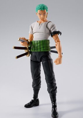 #ad S.H. Figuarts One Piece Roronoa Zoro Romance Dawn Action Figure US IN STOCK $79.99