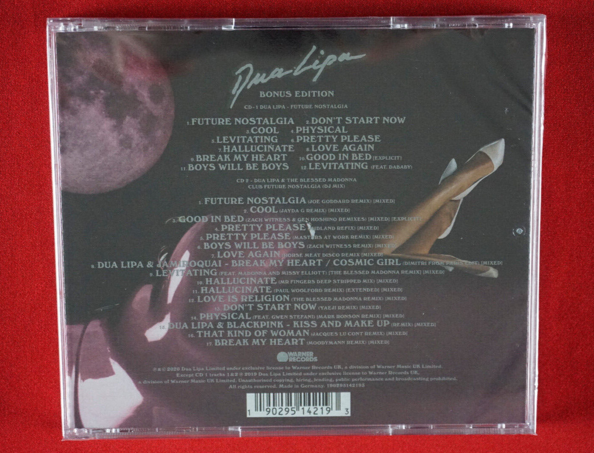 Dua Lipa Future Nostalgia Deluxe 2 CD Cool Levitating Don't Start