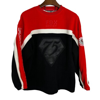 Fox Sport Football 75th Anniversary All Star Players Red Black Sweatshirt Large