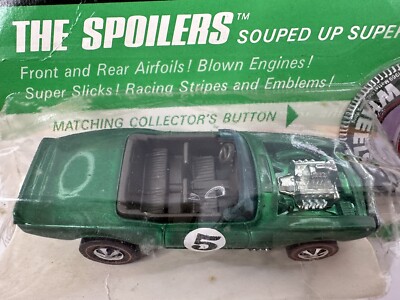 Rare Vintage 1967 Hot Wheels The Spoilers Redline Light-My-Fire
