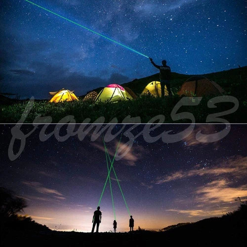 Wiederaufladbarer Laserpointer Lazer grün Astronomie sichtbarer Lichtstrahl - Bild 9 von 10