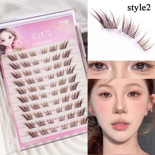 Lashes D Curl False Eyelashes Natural Thick Soft DIY Segmented Eyelash Women ! - Picture 16 of 90
