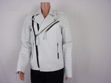 I.d.f. Front Zip Long Sleeve Jacket Size: M White/black