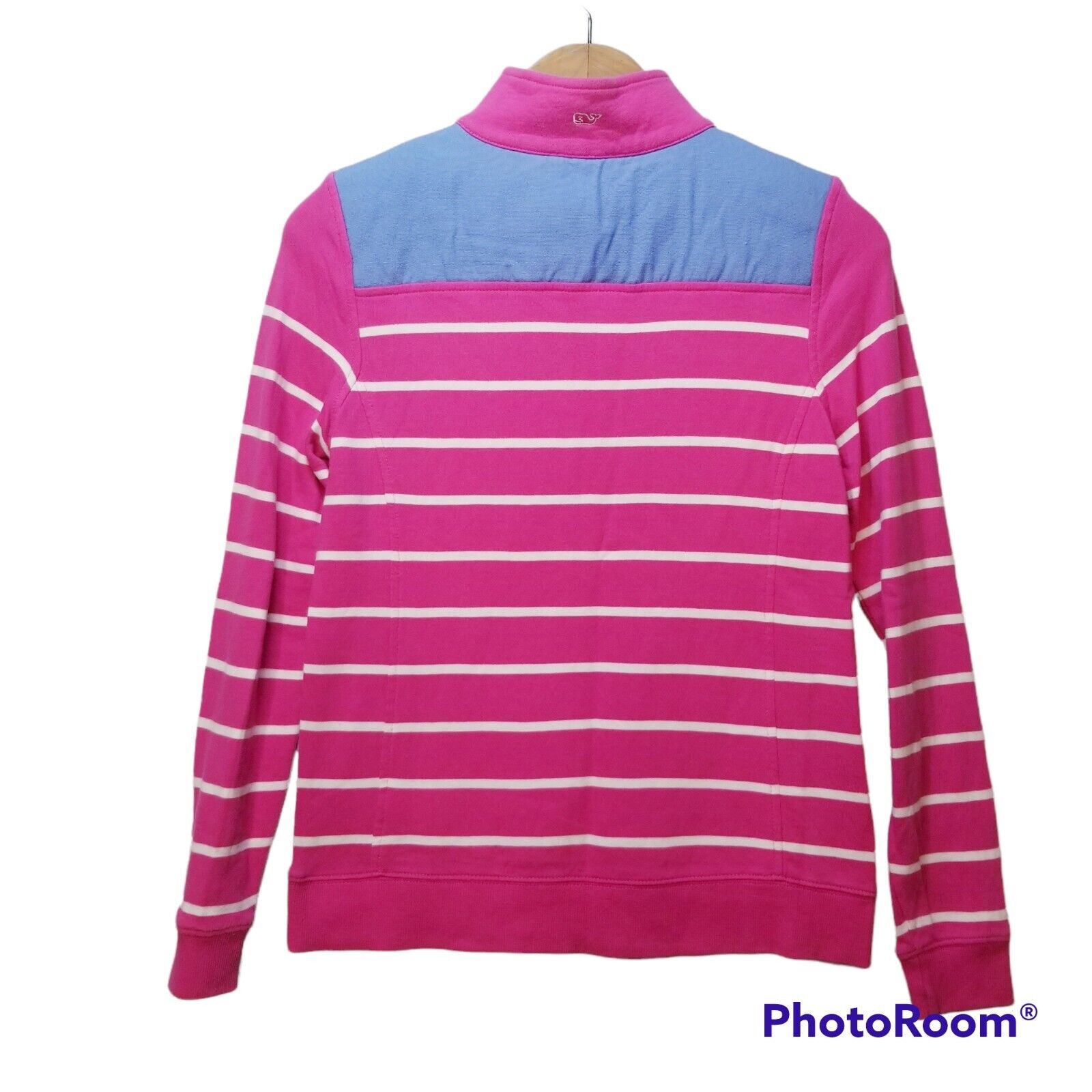 Vineyard Vines Sweatshirt 1/4 Zip Pull Over Hot P… - image 9