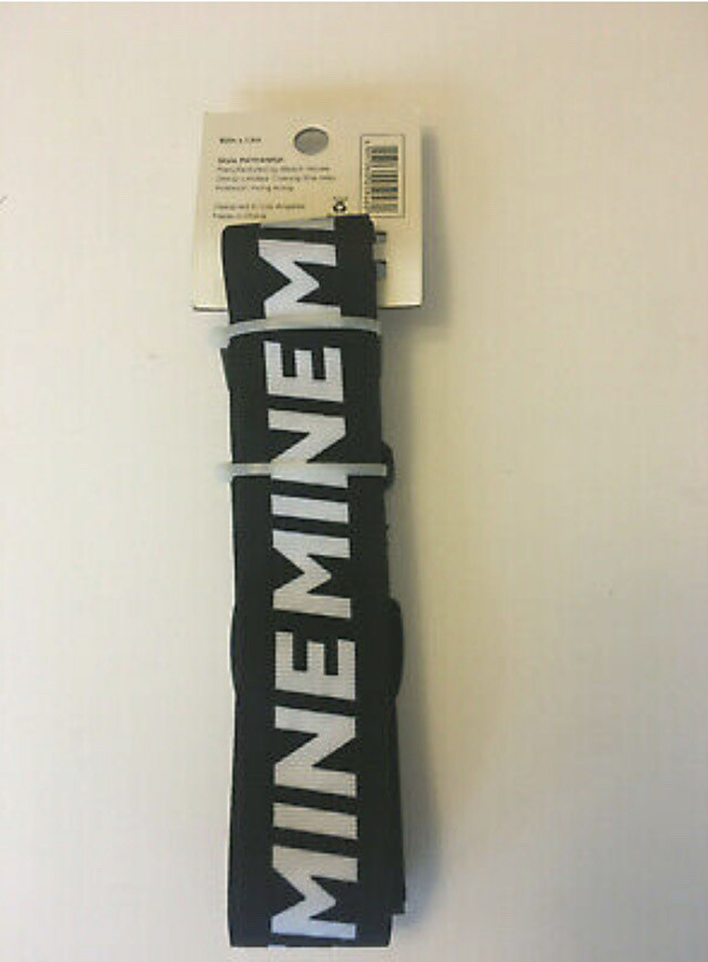 Path Travel Luggage Strap Black/White MINE MINE MINE Easy Visibility 82"&times;1.5"