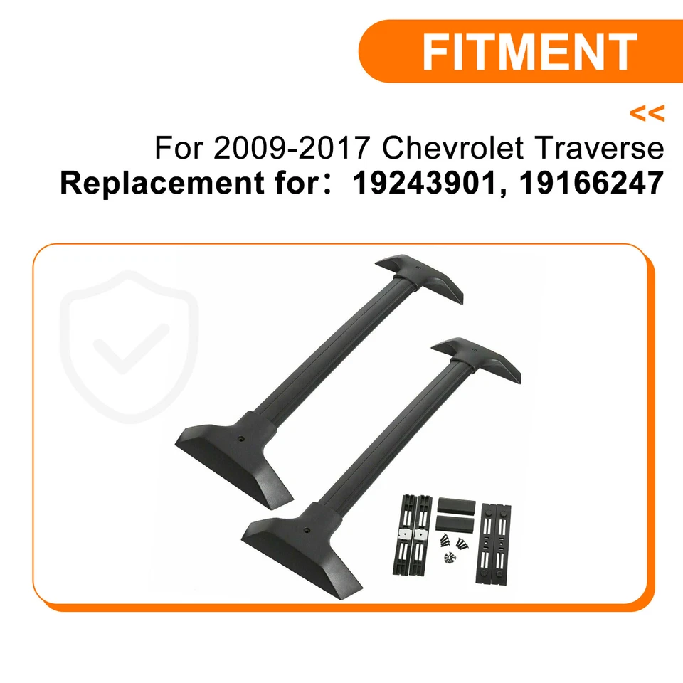 Portaequipajes barras transversales portaequipajes portaequipajes para Chevy Chevrolet Traverse 2009-2017 Foto 4 de 4