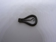Vintage antique folding steel buttonhook - Old sewing collectable curio