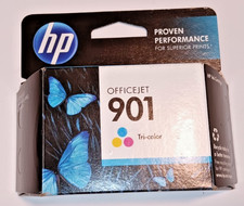HP 901 Tricolor Ink Cartridge CC653AN Genuine OEM Sealed Box - NEW