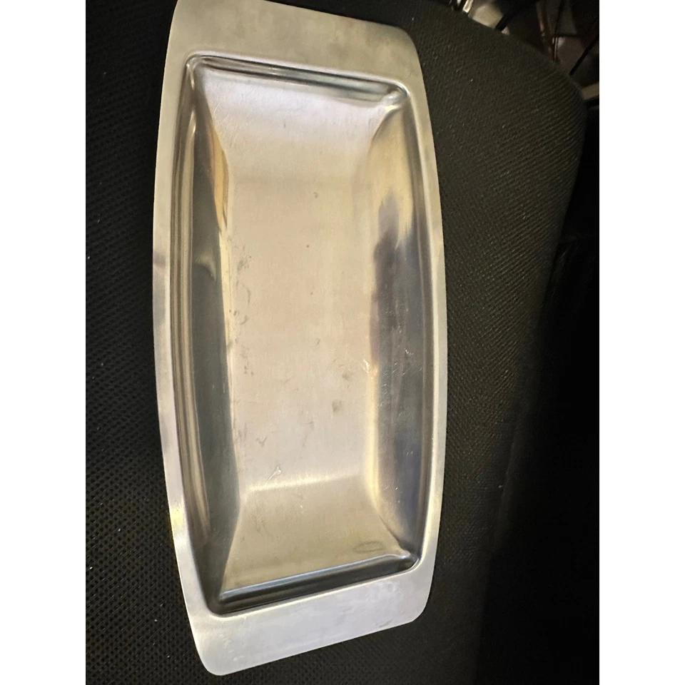 Vintage 8-8 Stainless Denmark Rectangular Tray Small Platter Serving Dish - Image 2 of 4