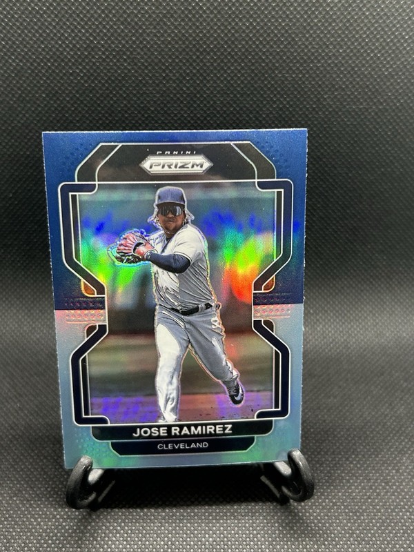 2022 Panini Prizm Tier II Jose Ramirez #182 Blue  Carolina Blue Prizm Guardians 