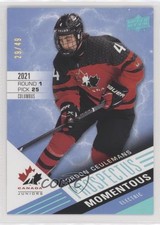 2021 Upper Deck Team Canada Juniors Electric Blue 29/49 Corson Ceulemans yc8