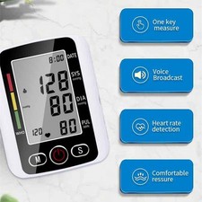 Digital Wrist Blood Pressure Monitor Automatic BP Cuff Heart Rate Machine LCD