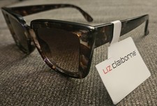 Liz Claiborne Vintage '90s Retro Sunglasses Tortoise Shell Brown New Shades RARE