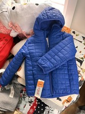 Boys Size 4/5 Fleece Lined Coat Blue NWT