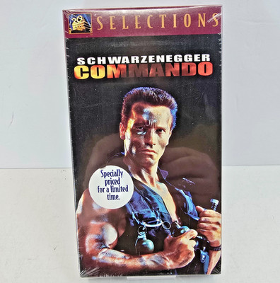 Commando (VHS, 1997 Release) NEW FACTORY SEALED Watermarks! Schwarzenegger Movie