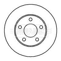 Borg & Beck BBD4178 Front Brake Discs Pair 278mm Vented Fits Buick Chevrolet