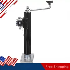 2000 lbs 10" Swivel Trailer Jack - Heavy Duty Weld-On Pipe Mount W/Footplate j