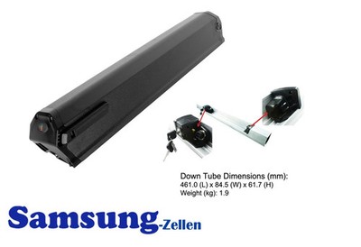 36V 17Ah/612Wh eBike Akku für Proxy Cycle Hydro Zen mit Batteriehalterung