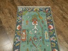 Turkish Oushak Rug,Geometric Multicolored Area Rug,Handmade Bohemian Rug 2.7x6 — photo 7