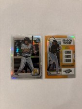 (2) Oneil cruz - 2020 Bowman Chrome refractor #BD-65, 2022 chronicles rookie #3