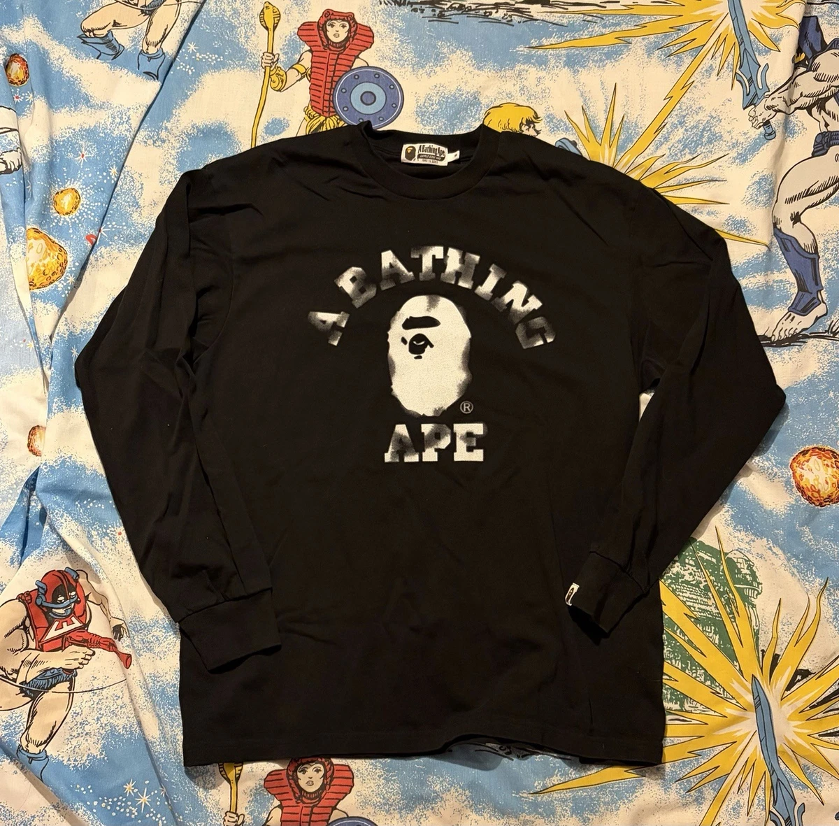 A Bathing Ape Cotton Long Sleeve T-Shirts for Men for sale | eBay