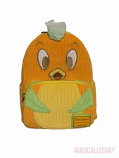 Disney Parks 2025 Loungefly Orange Bird Corduroy Backpack Bag New