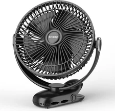 12000mAh Clip on Fan 30H Longest Runtime, 8in Portable Fan Rechargeable, Ultr...
