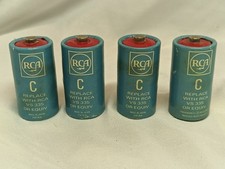 Vintage Rca C Size Red Top Batteries  Lot Of 4 Display Only