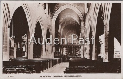 Vintage Kingsway Postkarte St. Nicholas Cathedral Newcastle-on-Tyne 1933 RPPC