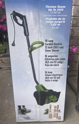 #ad Earthwise Power Tools by ALM SN71012 10 Amp 12 Inch Corded Snow Shovel Black $70.00