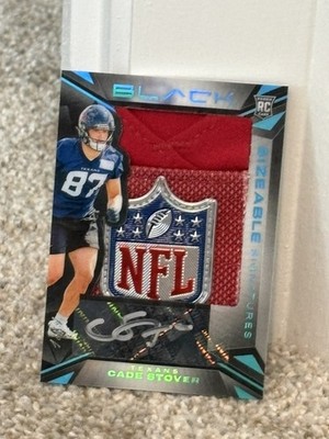1 of 1   24 Panini Black NFL LOGO Rookie Jerseys Cade Stover #SSR-CSR RARE