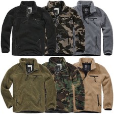 Brandit Teddyfleece Troyer S-5XL Faserpelz Peluche Pullover Con Zip Giacca