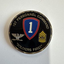 U.S. Army Challenge Coin  1st Personnel Command  " SOLDIERS FIRST "
