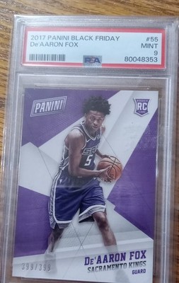 2017 Panini Black Friday - Rookies De'Aaron Fox #55 399/399 (RC)