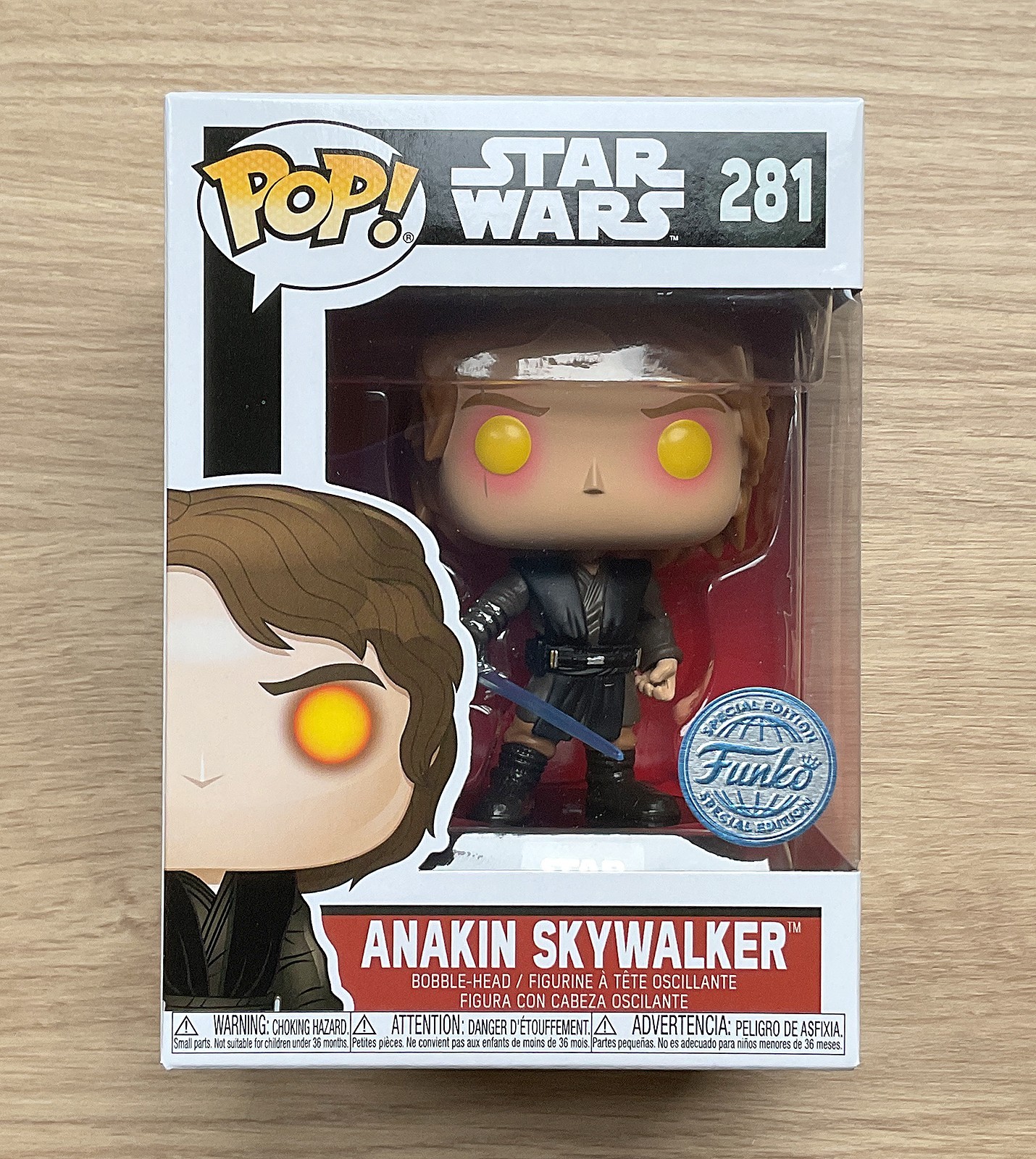 En Oferta Funko Pop Star Wars Anakin Skywalker #281 + Protector Gratis
