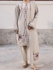 Pakistani Branded 3 Piece Suit/Asian Dress/Hussain Rehar/Faiza Saqlain/Ethnic